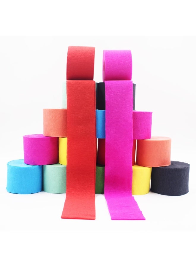 Mordely Party Crepe Paper Streamers - 6 Rolls Colorful Streamer Decorative Creped Roll for All Events Birthday, Festival, Wedding, Backdrop or Photo Booth Decoration, Flower Making - Image 4