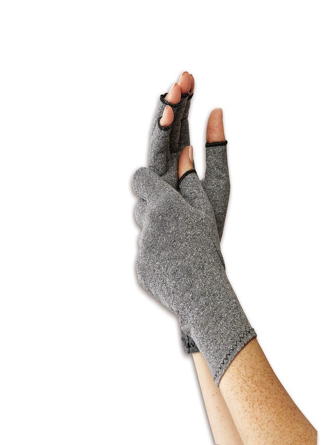 Curad CURSR19400MDH Performance Series 50+ Arthritis Reilef Glove, Aids in Arthritis, Carpal Tunnel & Tendonitis, Breathable, Soft, Mild Compression, 1 Pair, Medium - Image 3