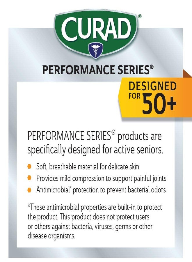 Curad CURSR19400MDH Performance Series 50+ Arthritis Reilef Glove, Aids in Arthritis, Carpal Tunnel & Tendonitis, Breathable, Soft, Mild Compression, 1 Pair, Medium - Image 5