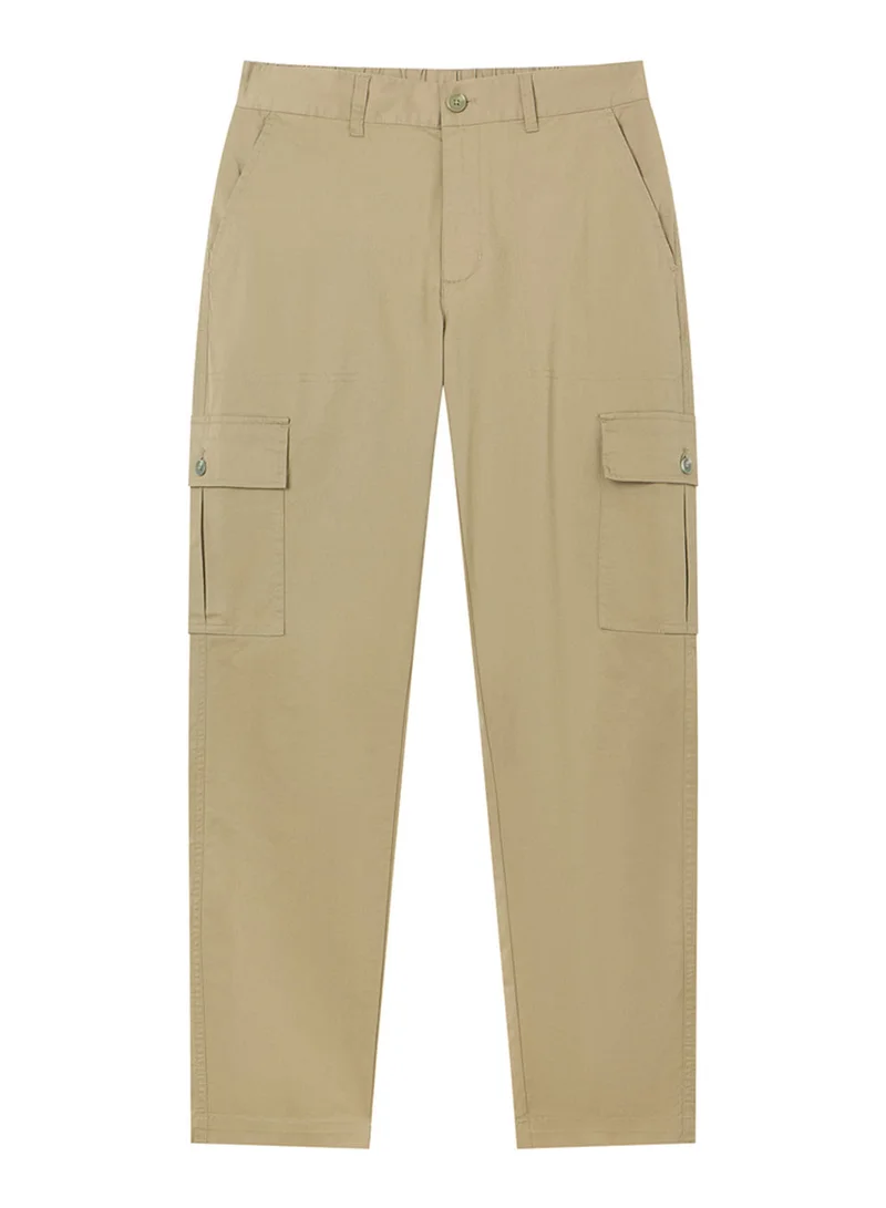 GIORDANO  Men’s Relaxed Stretch Twill Cargo Khakis for Men | Best Price UAE