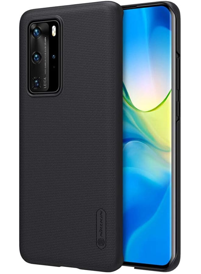 Nillkin Huawei P40 Pro Case Mobile Cover Super Frosted Shield Hard Phone Cover With Stand Slim Fit Designed Case For Huawei P40 Pro Black - Image 1