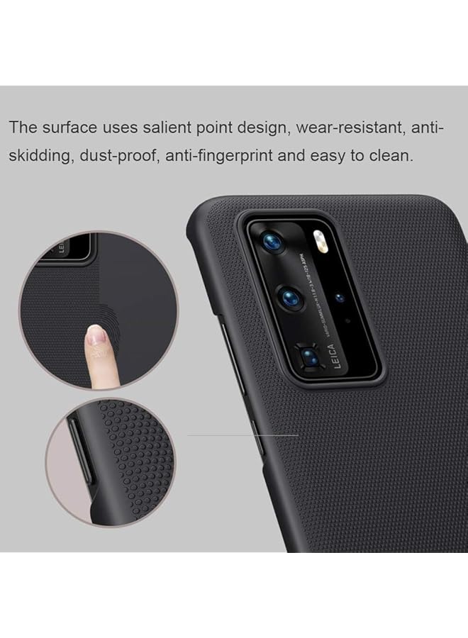Nillkin Huawei P40 Pro Case Mobile Cover Super Frosted Shield Hard Phone Cover With Stand Slim Fit Designed Case For Huawei P40 Pro Black - Image 3