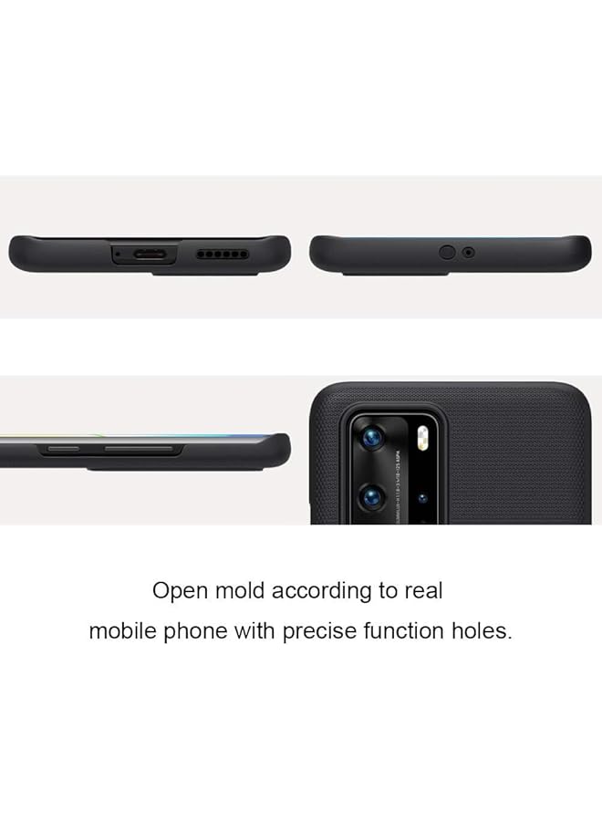 Nillkin Huawei P40 Pro Case Mobile Cover Super Frosted Shield Hard Phone Cover With Stand Slim Fit Designed Case For Huawei P40 Pro Black - Image 4