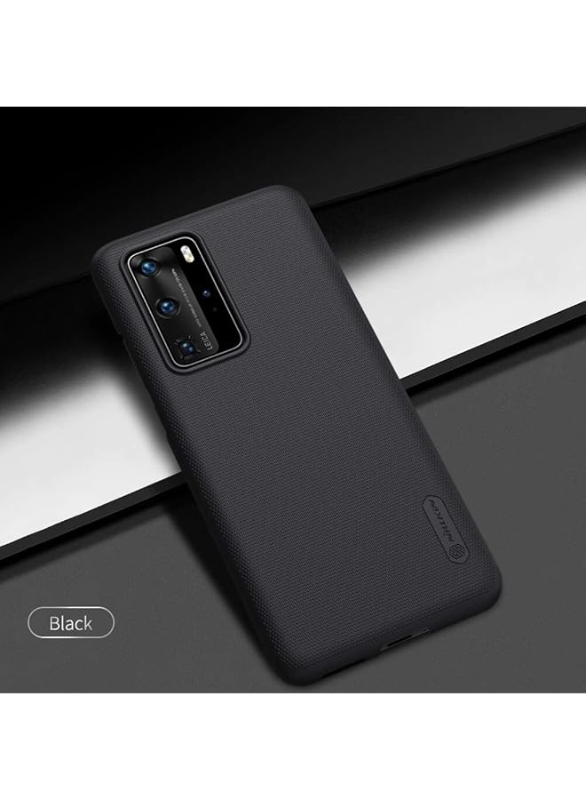 Nillkin Huawei P40 Pro Case Mobile Cover Super Frosted Shield Hard Phone Cover With Stand Slim Fit Designed Case For Huawei P40 Pro Black - Image 5