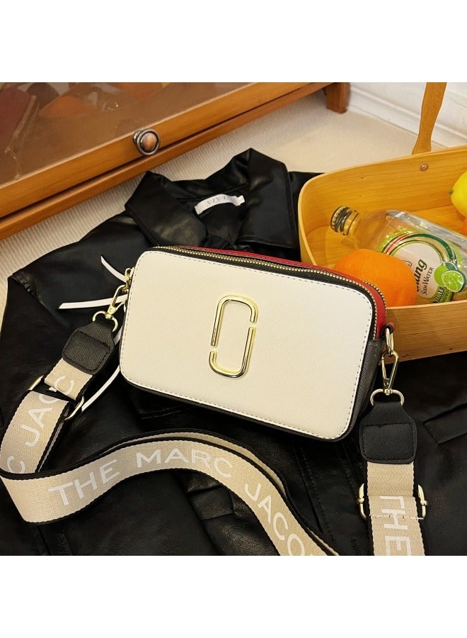Women's Versatile PU Leather Shoulder Bag, Ladies Portable Camera Bag Crossbody Bag Sling Bag Side Bag Carry Bag, Retro Contrasting Small Square Bag Handbag Satchel Bags for Girls/College Students - Image 5