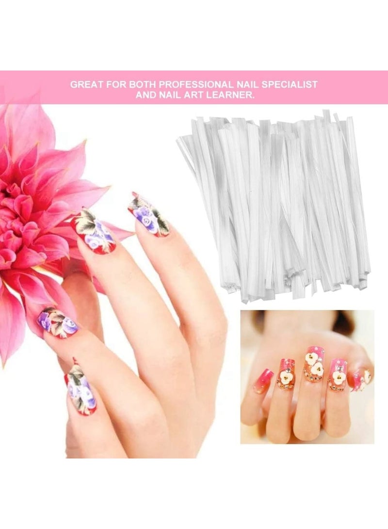 سيوسي Fiberglass Nail Extension Kit, Quick Form Builder for Acrylic & Gel Nails, DIY Salon-Grade Nail Art Tools with Durable Forms for Professional or Home Manicures (50-Piece) - Image 3