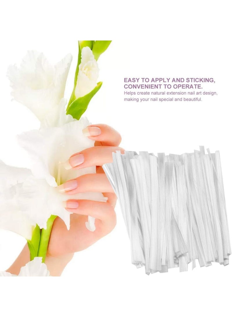 سيوسي Fiberglass Nail Extension Kit, Quick Form Builder for Acrylic & Gel Nails, DIY Salon-Grade Nail Art Tools with Durable Forms for Professional or Home Manicures (50-Piece) - Image 2