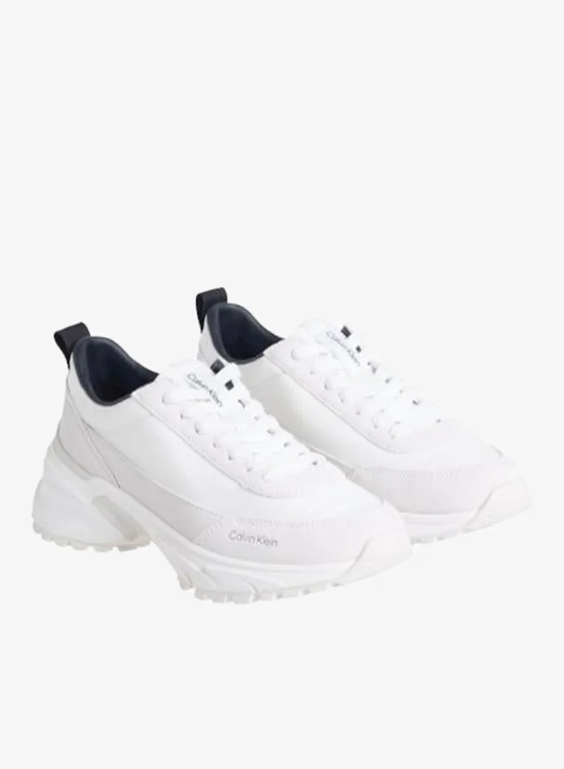 Calvin Klein Bright White/Black Trailblazer — Suede Runner Sneakers for Men | Best Price UAE