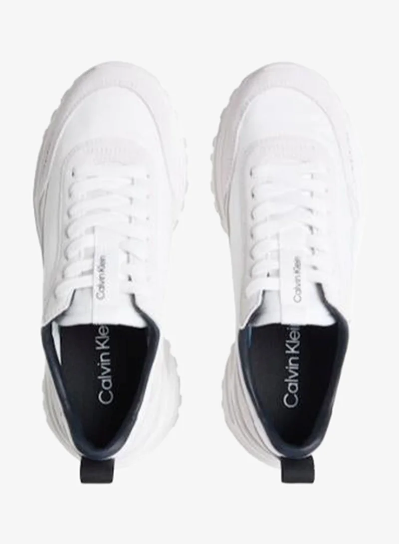 Calvin Klein Bright White/Black Trailblazer — Suede Runner Sneakers for Men | Best Price UAE