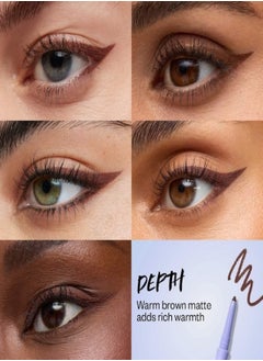 Kosas Kosas Soulgazer Waterproof Gel Eyeliner - Long-Lasting, Depth - Warm Brown Matte 0.35g  - Image 3