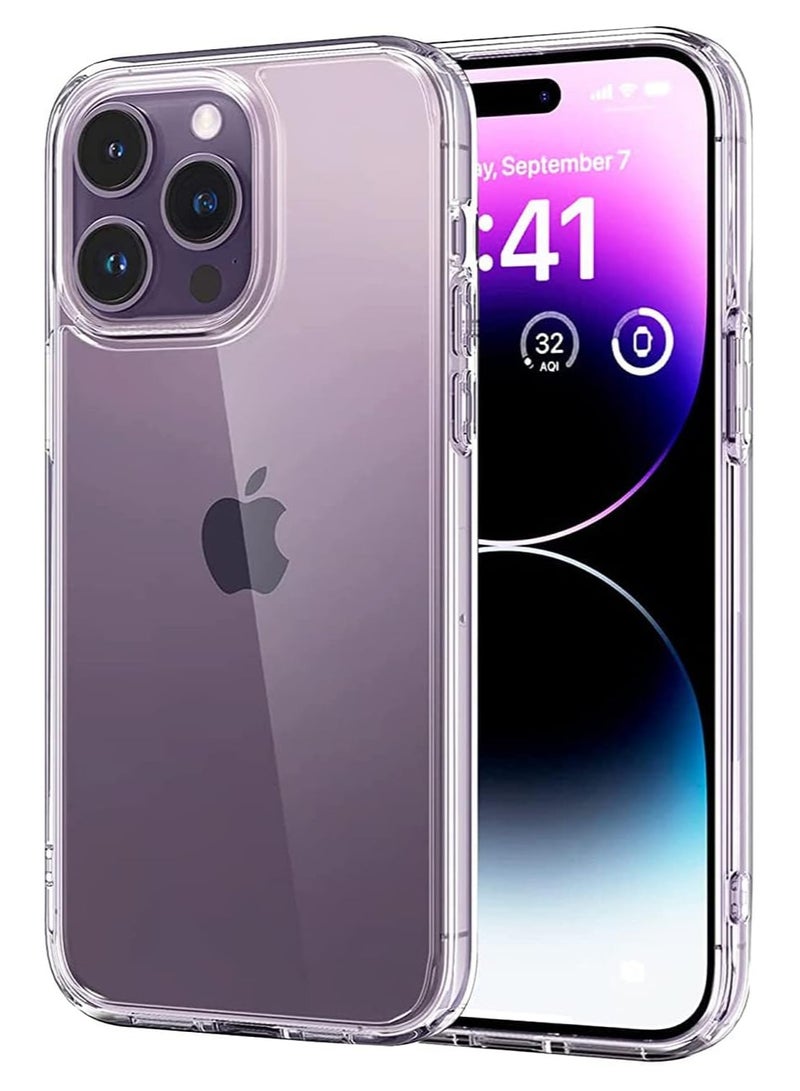 Clear Case for iPhone 14 Pro Case, Shockproof Thin Cover, Yellowing-Resistant Slim Transparent TPU Phone Case, Zero Series, Clear