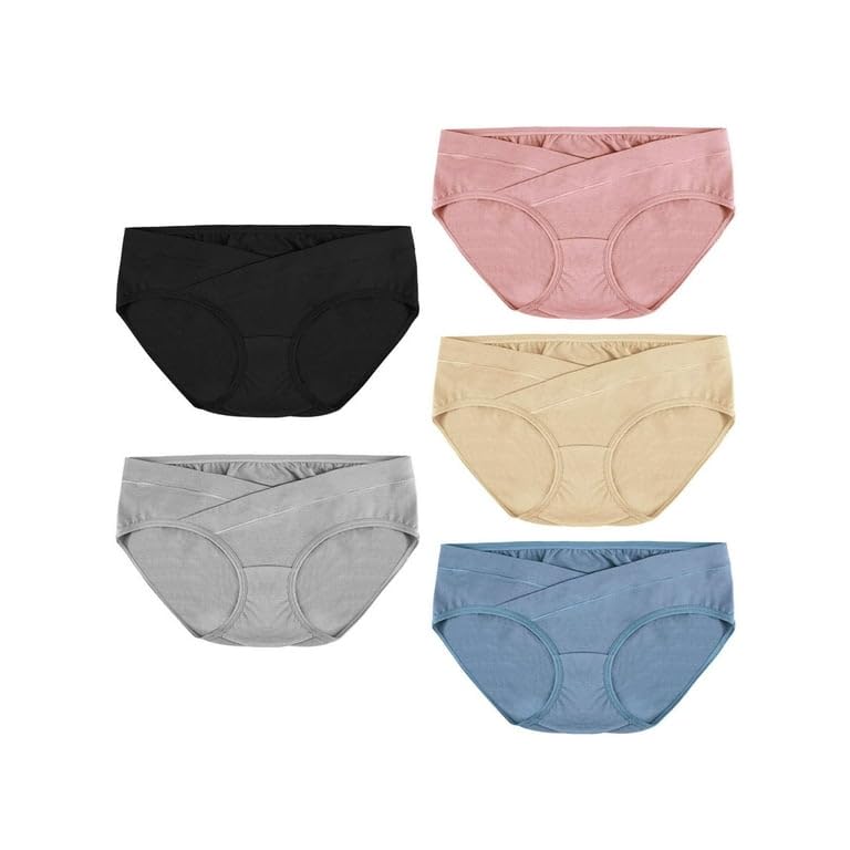 SHAPERX® Pack of 3 V Shaped Panties Maternity Underwear for Pregnant Womens| Low HIPS Lingeries for Daily Use - Image 2