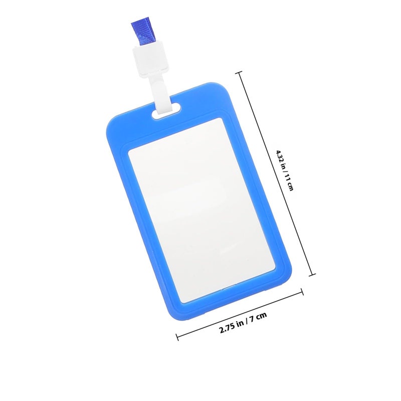 10 Pack Waterproof Double Sided ID Card Holders with Lanyards for Office Exhibition Student - Image 3
