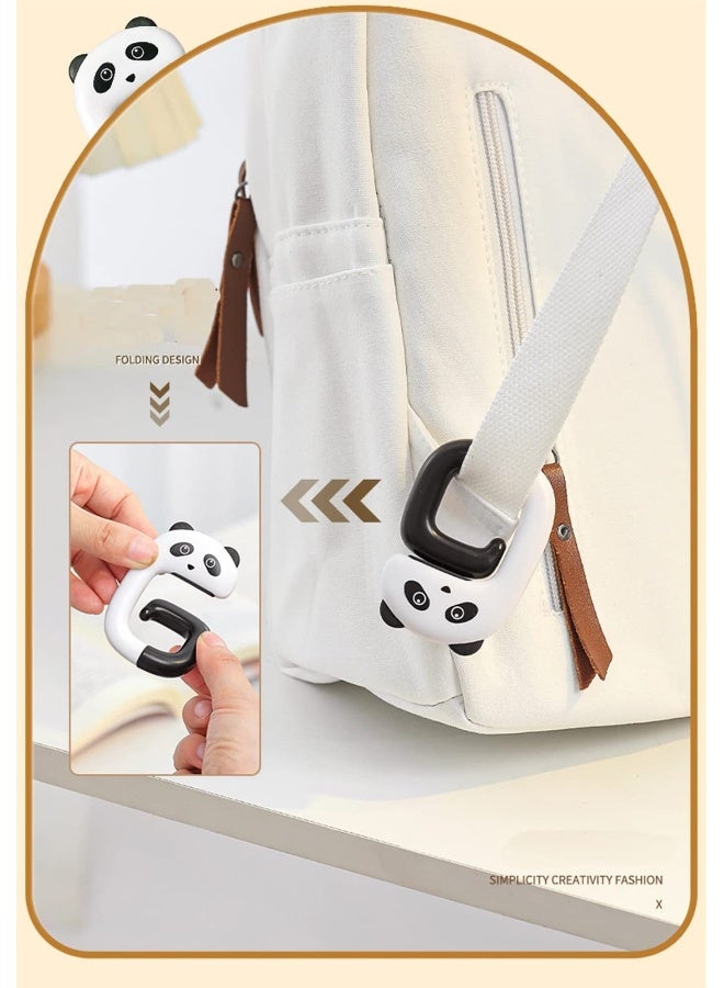 8 Pcs Handbag Hook Holder Portable ABS Hangers Purse Hooks Foldable Schoolbag for Student Table Desk Restroom  - Image 5