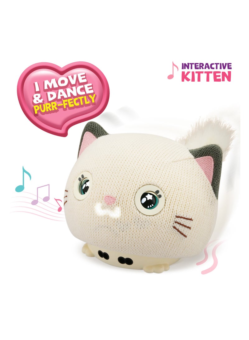 Teksta Purro The Interactive Smart Kitty | Touch & Voice Activated | 75 Sounds & Reactions | Play, Dance, & Sing Features | Includes Mouse Toy, Fish, Comb, & Bow | Suitable for Kids 5+ (Girls & Boys) - Image 5