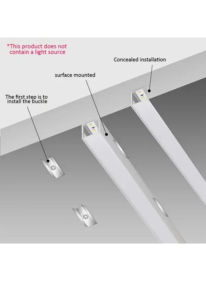 15pcs 3.3ft 1m LED Channel U Shape Golden Aluminum With White Cover 10x10mm Diffuser System For LED Strip Light Installation - Image 4