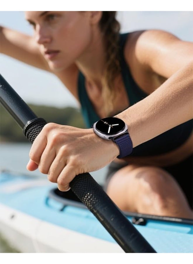 HablTech Nylon Sport Strap Compatible with Samsung Galaxy Watch 8 40mm 44mm and Galaxy Watch 8 Classic 46mm Soft Adjustable Fabric Replacement Band for Daily Wear Outdoor Use - Image 3