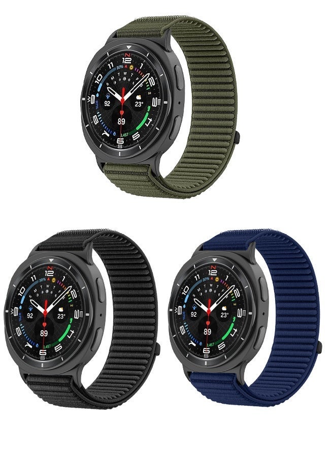 HablTech Nylon Sport Strap Compatible with Samsung Galaxy Watch 8 40mm 44mm and Galaxy Watch 8 Classic 46mm Soft Adjustable Fabric Replacement Band for Daily Wear Outdoor Use - Image 1