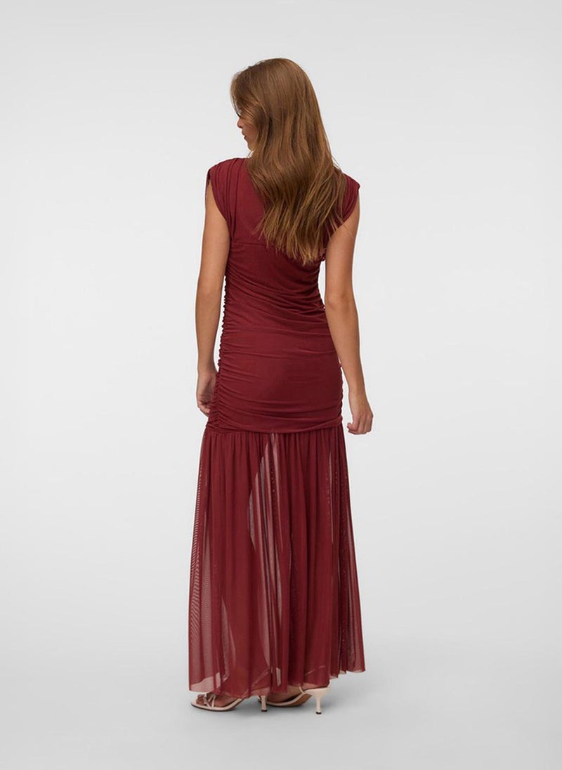 VERO MODA Women's VMKAILA Sleeveless High Neck Maxi Dress - Image 3