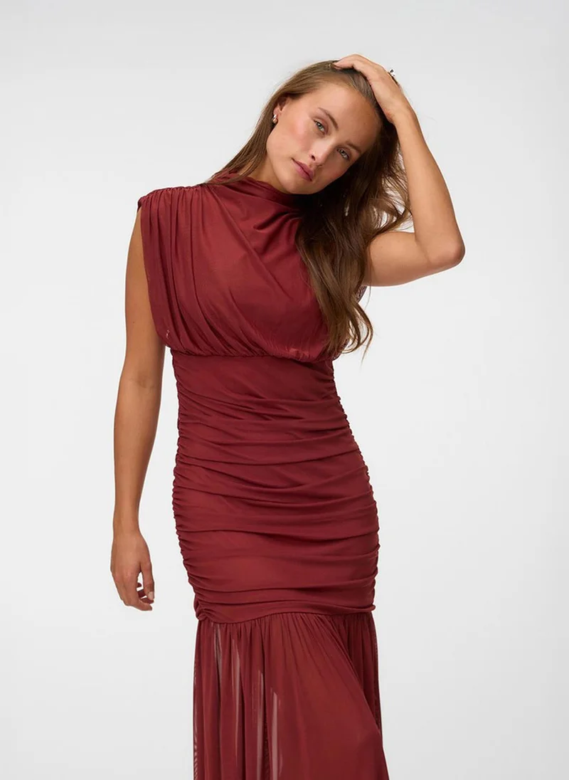 Vero Moda Women's VMKAILA Sleeveless High Neck Maxi Dress