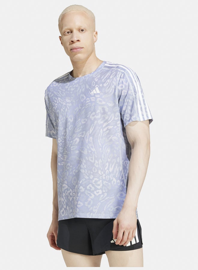 Adidas own the run climacool 3 stripes men's t-shirt  - Image 1