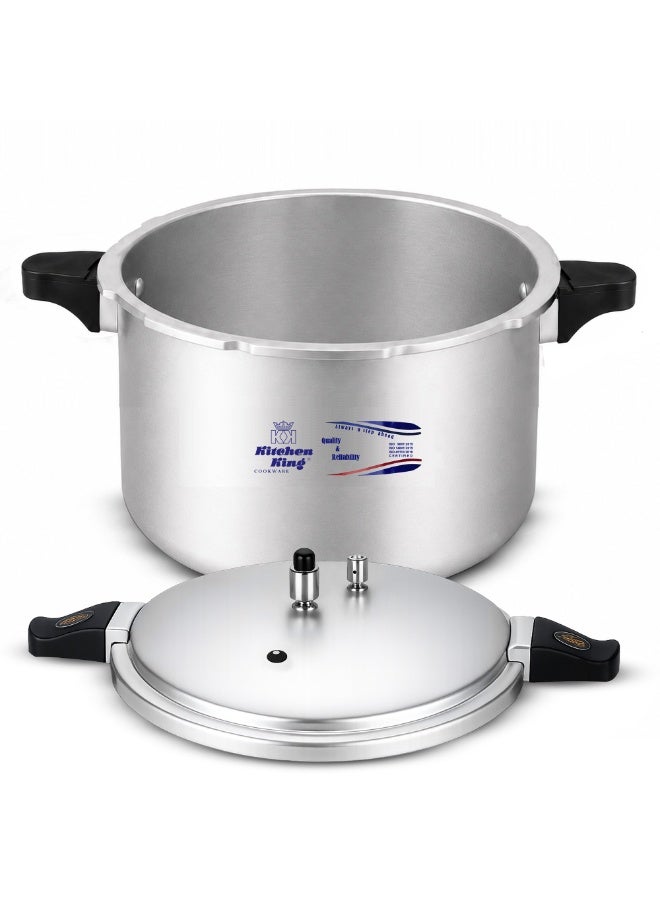Kitchen King طباخ ضغط كيتشن كينغ بليز 11 لتر - ألمنيوم مؤكسد، طهي عالي الضغط، نظام أمان GRS، مؤشر ضغط، مجموعة غاز إضافية، استخدام متعدد الأغراض، قاعدة ثقيلة، مقبض سهل الفتح - Image 3