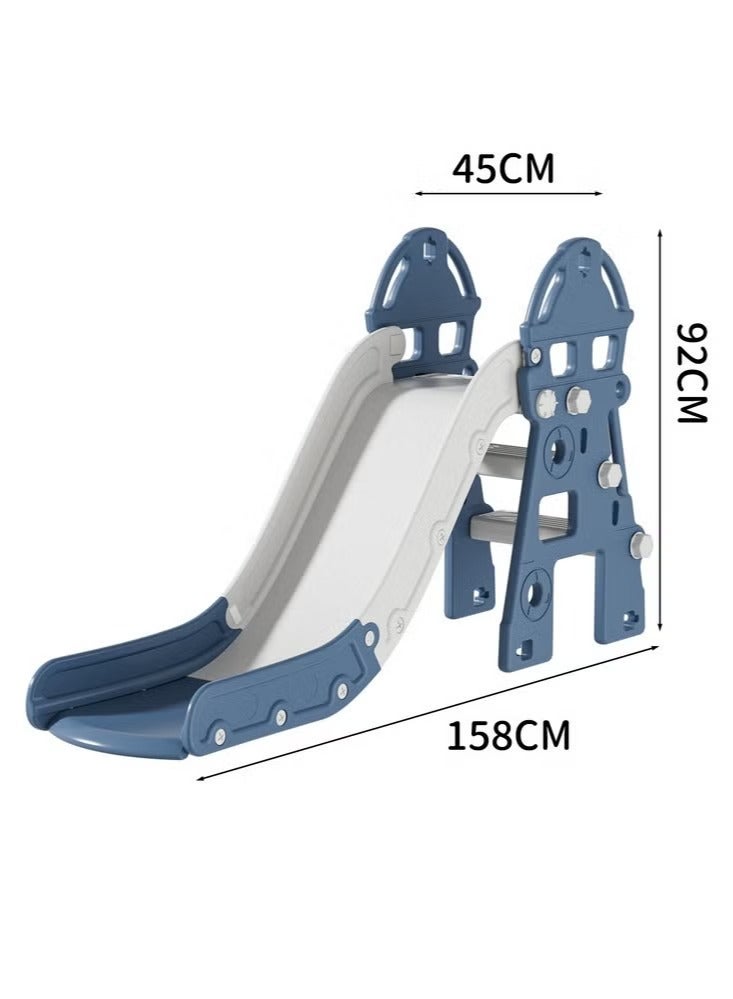 فول جوي زحليقة علي شكل قلعة قابلة للطي ,أزرق - Image 2