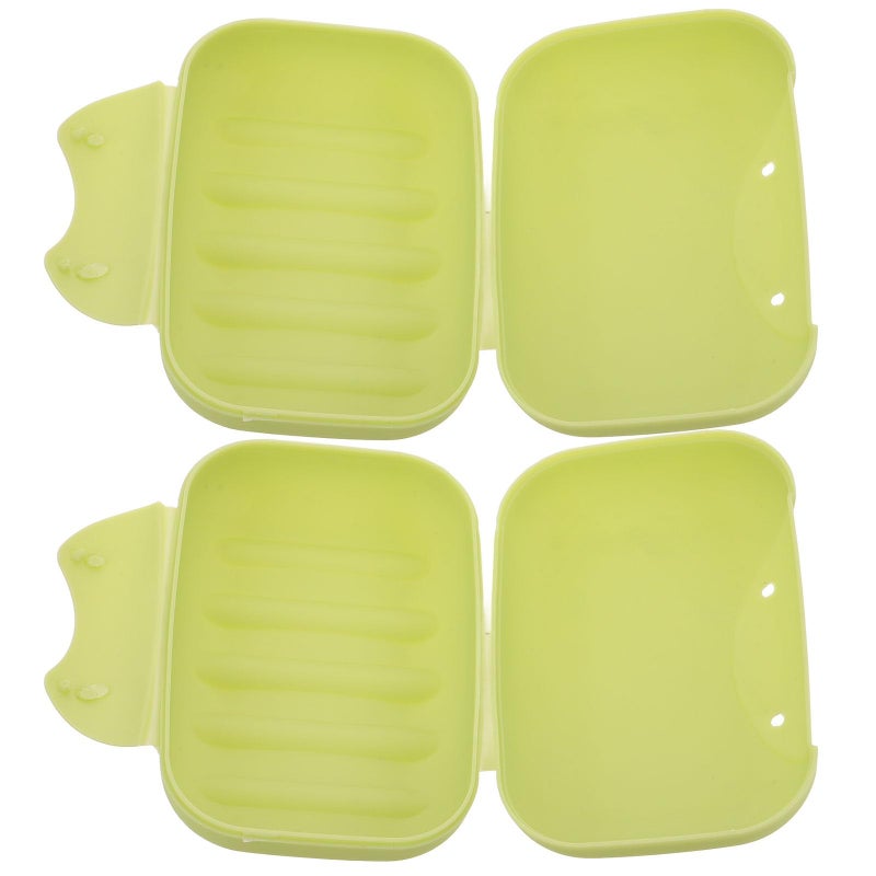 Large Waterproof Soap Box 2 Pack with Lid for Travel Gym Camping Outdoor Bathroom - Image 2