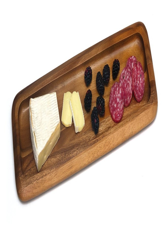 Lipper International Acacia Narrow Serving Tray for Sushi or Cheese, 18.25" x 6.13" x 0.75" - Image 2