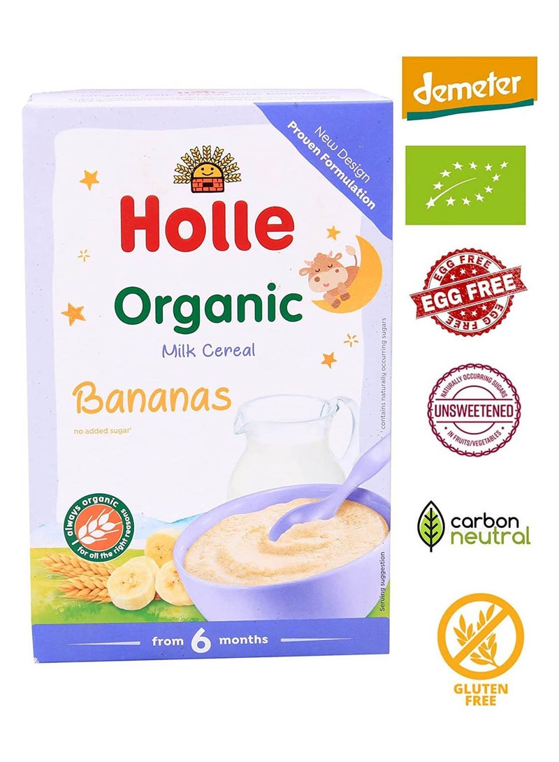Holle Organic Milk Cereal Banana 250G - Image 3