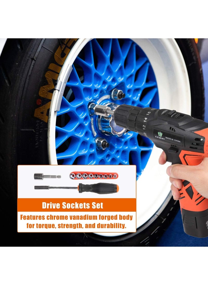 Denx Denix Cordless Drill Kit With 1300mAh Battery 12V Voltage And Variable Speed ​​- DINX  - Image 5