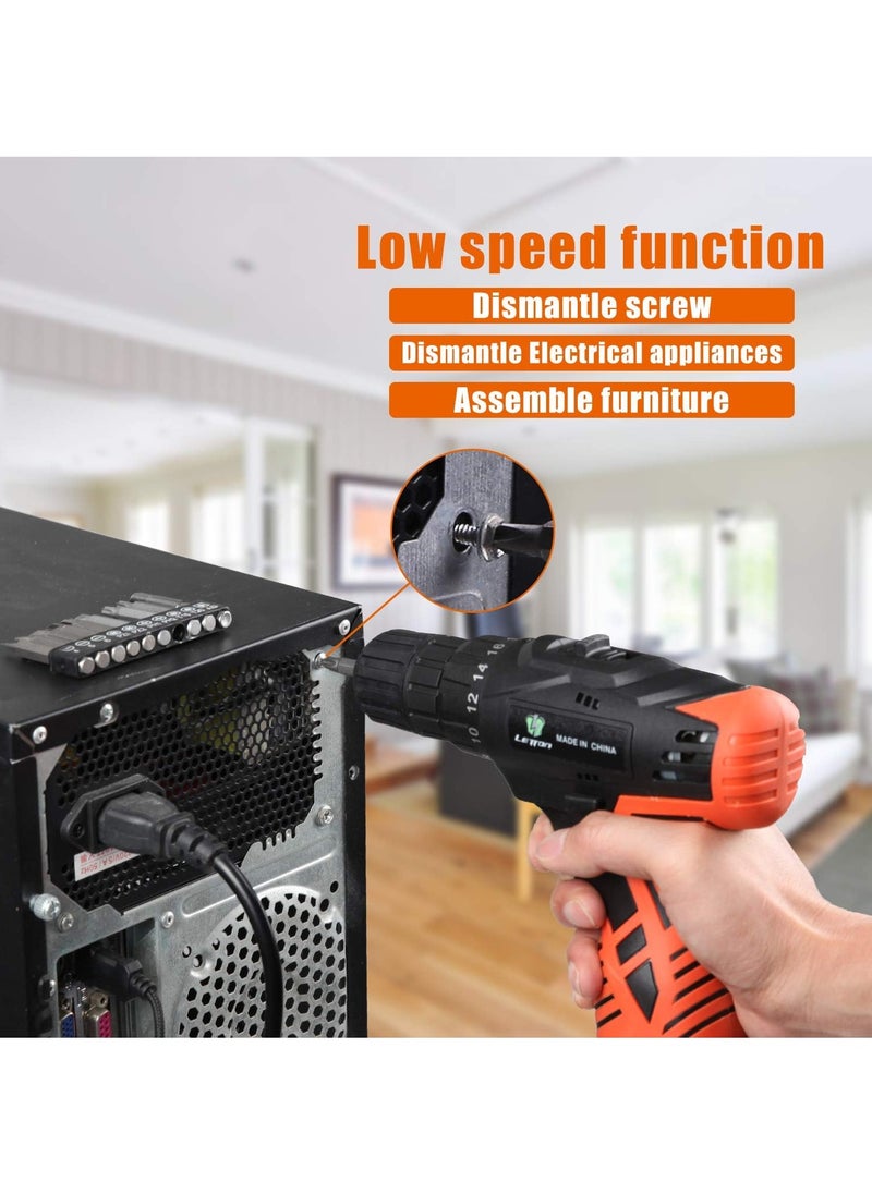 Denix Cordless Drill Kit With 1300mAh Battery 12V Voltage And Variable Speed ​​- DINX
