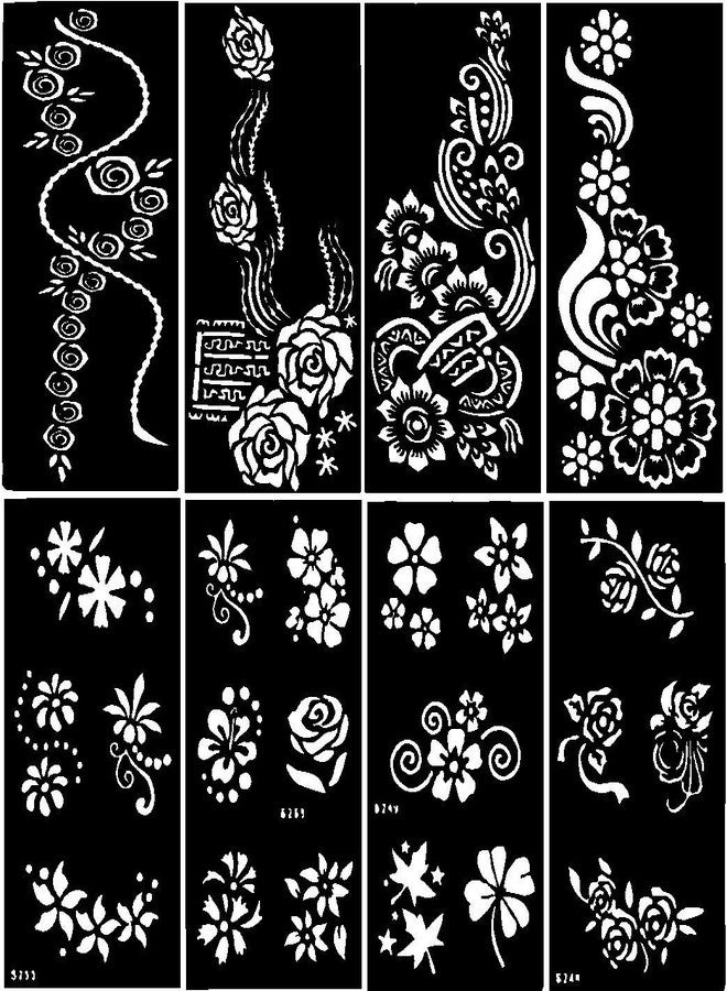 Ivana's Tatto Stencil for | Hand | Body | Face | Heena Art Temporary Tatto for Girls & Women, Design No. 1050 - Image 2