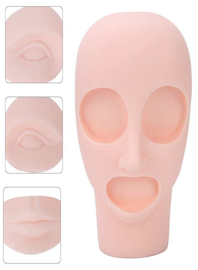Yinhing Practice Training Head, Microblading Mannequin Head Silicone Eyebrow Practice Training Head Fake Skin Model for Makeup Practice - Image 2