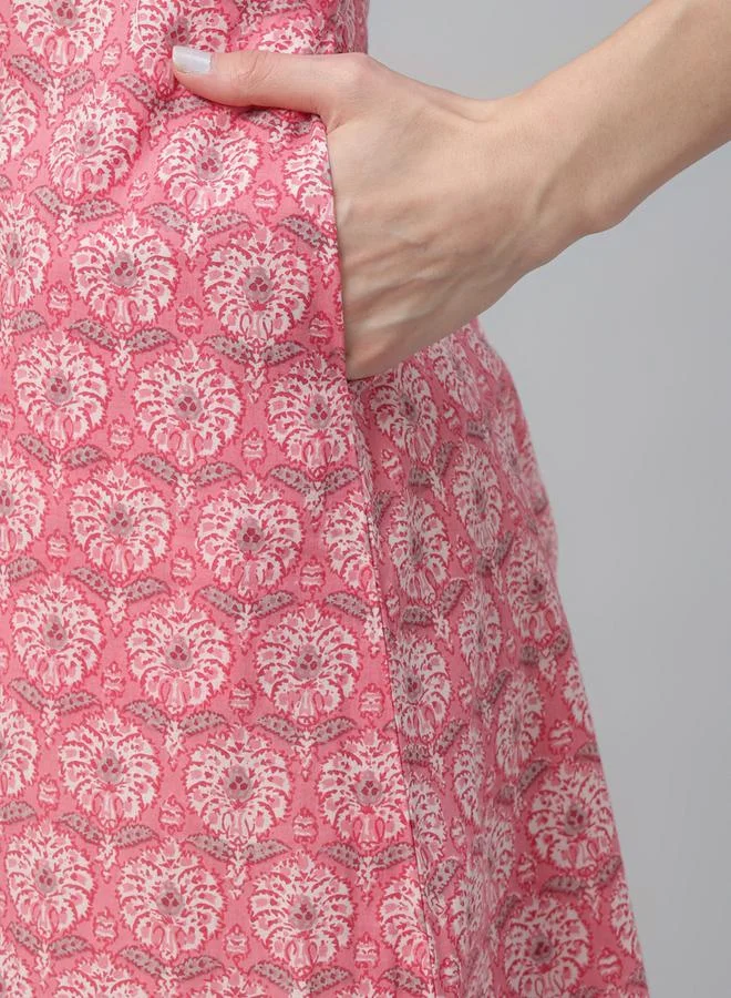Libas Libas Printed Straight Kurta and Palazzo Pants with Dupatta Set