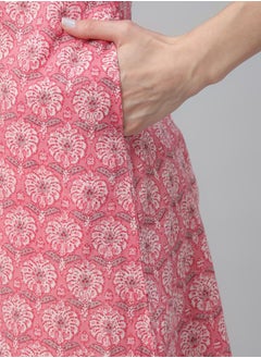 Libas Printed Straight Kurta and Palazzo Pants with Dupatta Set by Styli  - Image 5