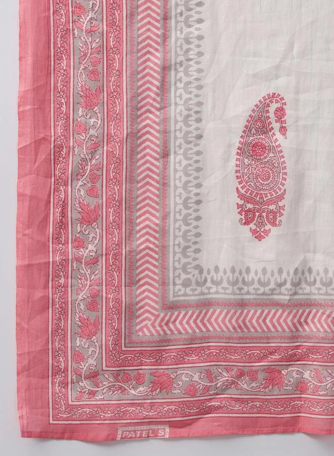 Libas Libas Printed Straight Kurta and Palazzo Pants with Dupatta Set