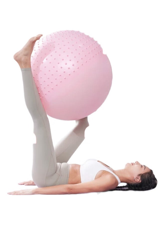 Dweck Yoga Ball, Pilates Fitness Massage Ball, Elastic Swiss Ball, Thickened Balance Core Training, Cherry Blossom Pink, 75Cm - Image 2