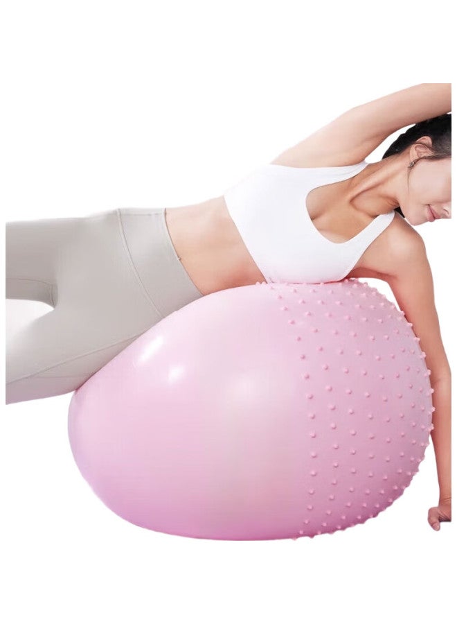Dweck Yoga Ball, Pilates Fitness Massage Ball, Elastic Swiss Ball, Thickened Balance Core Training, Cherry Blossom Pink, 75Cm - Image 3