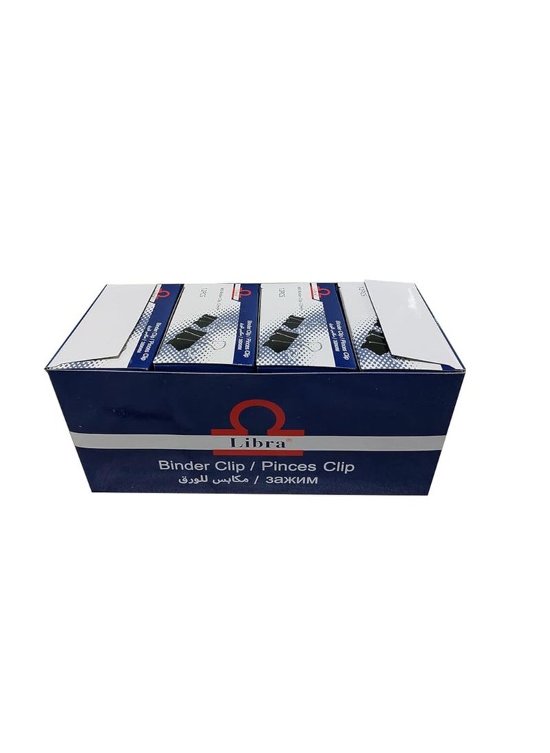 Libra - Libra Binder Clip 12 Pieces Set, 41 mm Size - Image 1