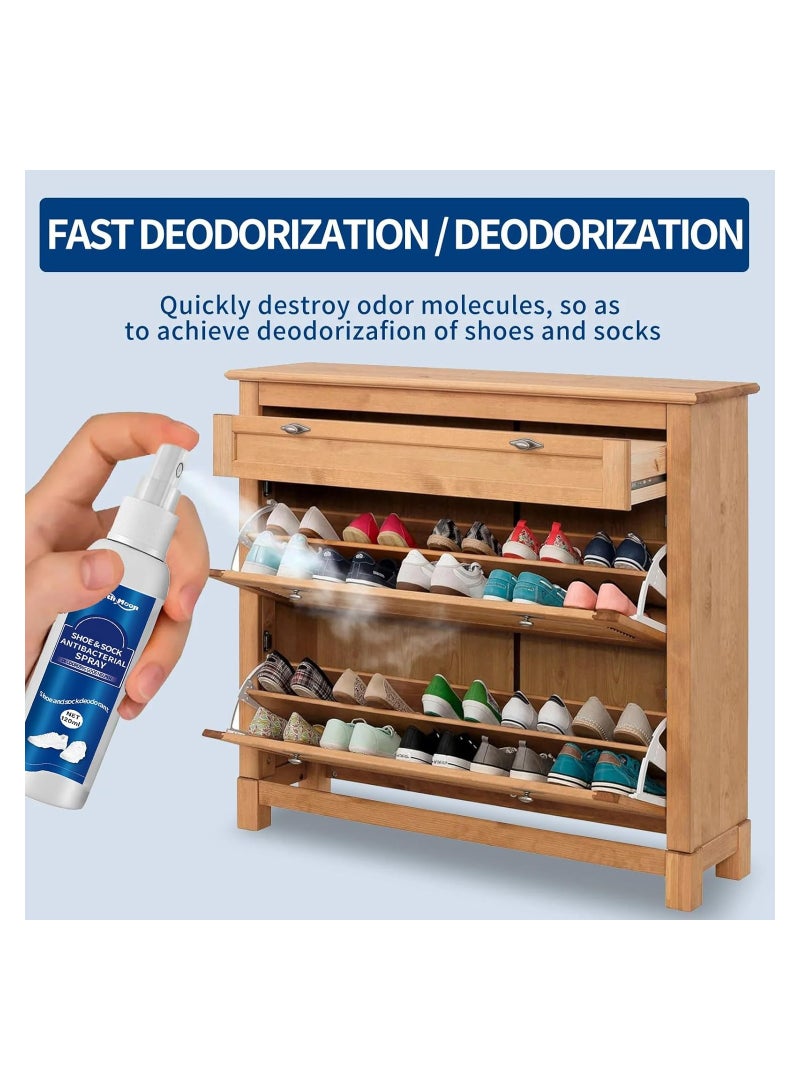 Plan A Shoe Deodorizer Spray, Antibacterial Foot Deodorant, Natural Antibacterial Spray, 120ml Foot Odor Relief Spray, Shoe & Socks Freshener - Image 5