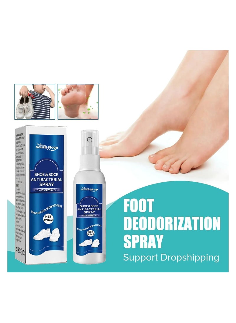 Plan A Shoe Deodorizer Spray, Antibacterial Foot Deodorant, Natural Antibacterial Spray, 120ml Foot Odor Relief Spray, Shoe & Socks Freshener - Image 2