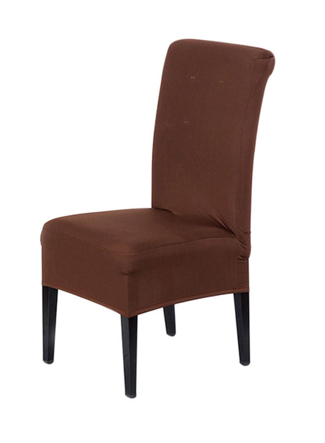 نيبمينينت غطاء كرسي بتصميم سادة من 4 قطع بلون قهوة 25x4x15سنتيمتر