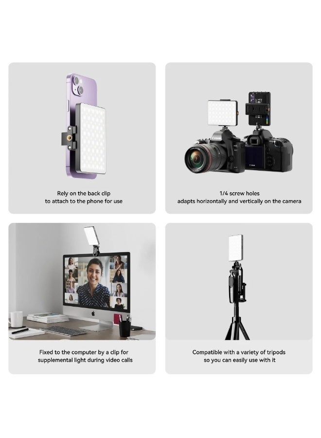 Amgras LuxMeta Ⅲ Ultra Video Light Rechargeable Portable Photography Fill Light Dimmable Temperature 3000K-9000K CRI96+ - Image 4