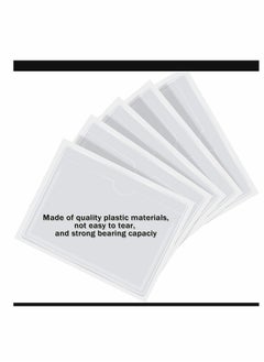 Y&D Self-Adhesive Index Card Pockets with Top Open for Loading - Ideal Holder Organizing and Protecting Your Cards Crystal Clear Plastic, 3.6 x 4.8 Inches 30-Pack  - Image 4