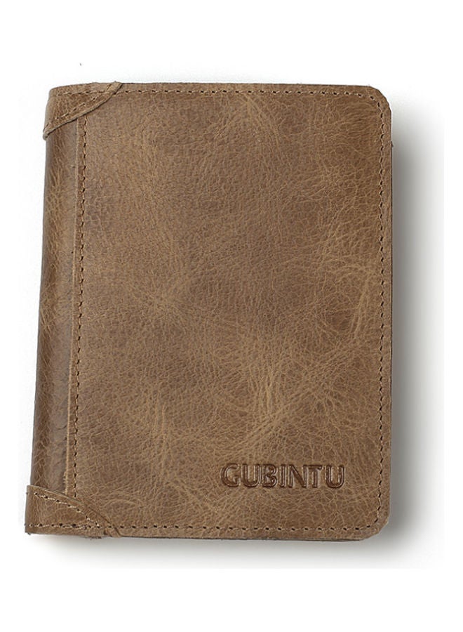 NIBEMINENT Leather Wallet Light Coffee  - Image 1