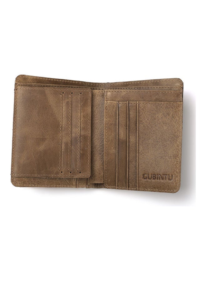 NIBEMINENT Leather Wallet Light Coffee  - Image 3