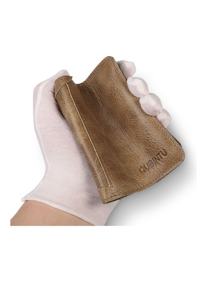NIBEMINENT Leather Wallet Light Coffee  - Image 4