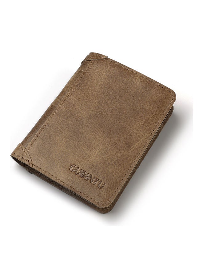 NIBEMINENT Leather Wallet Light Coffee  - Image 2