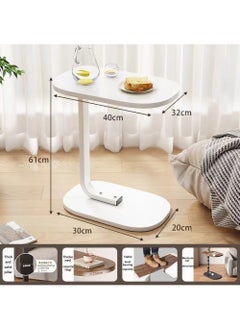Rock Pow Shaped Side Table Coffee Table End Table Under Sofa Living Room Table Snack Laptop Holder Stable Metal Frame for Bedroom Office Sofa Bed Side Table Easy to assemble  - Image 2